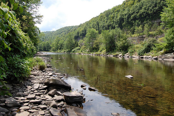 Catskills river view